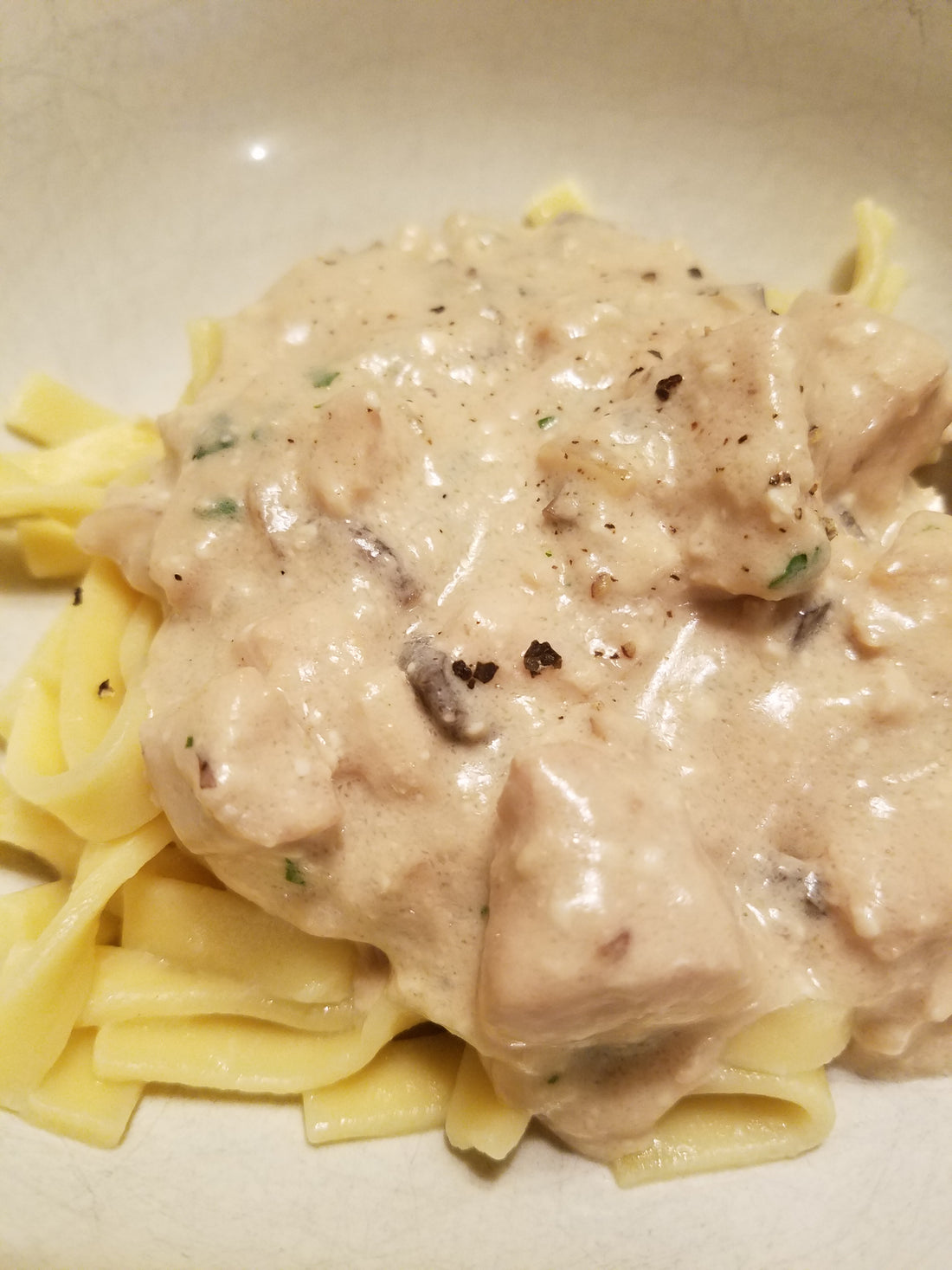 Chicken and Mushroom Stroganoff