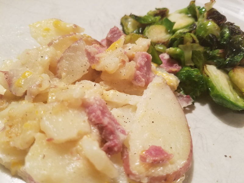 Cheesy Ham and Potato Casserole