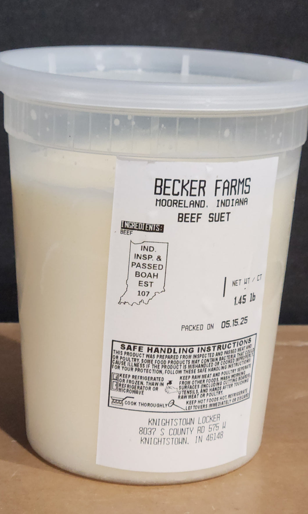 Beef Tallow DEPOSIT