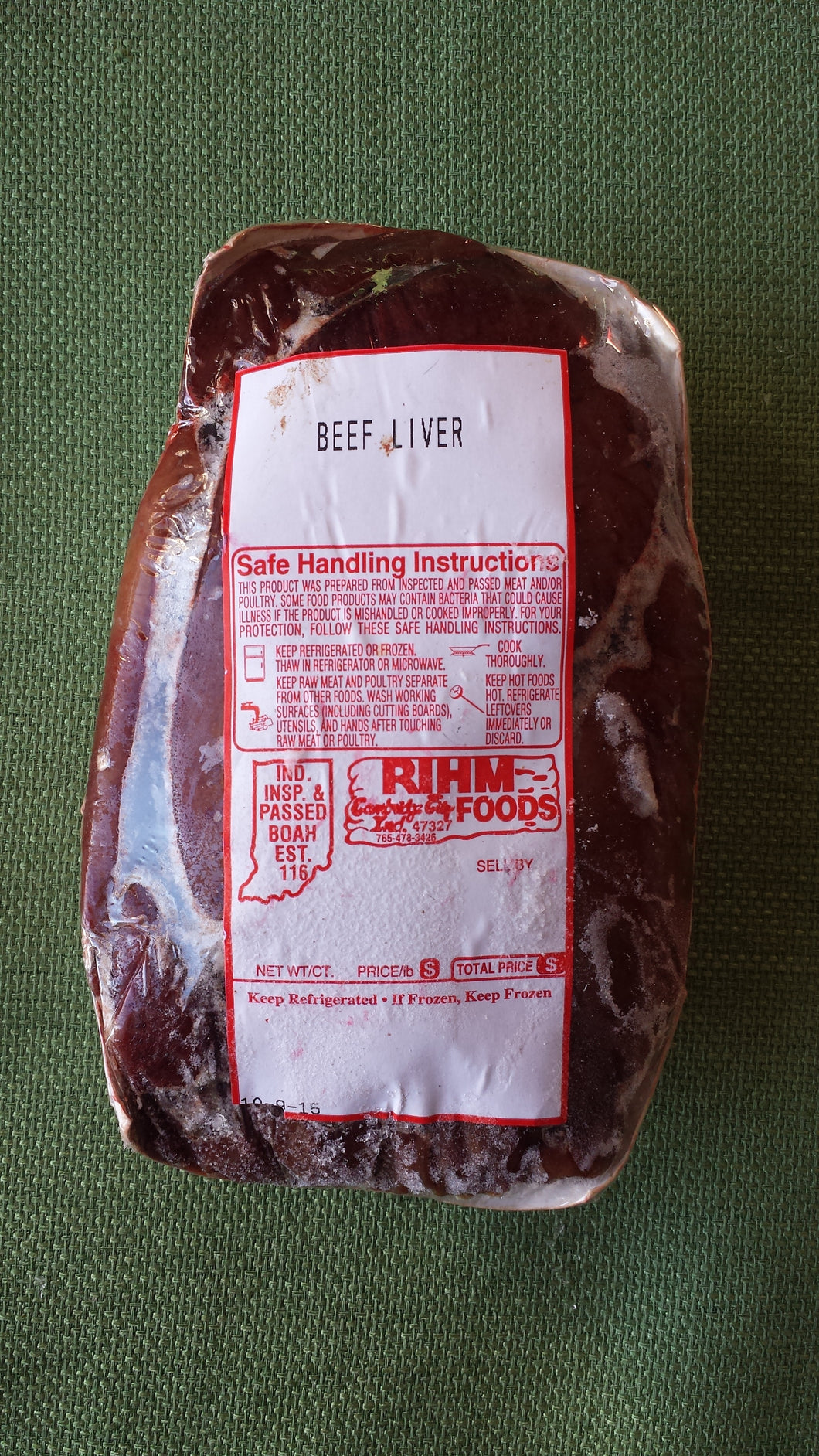 Beef Liver DEPOSIT